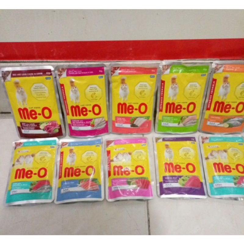 Makanan Basah Kucing - Meo sachet All varian - Meo sachet