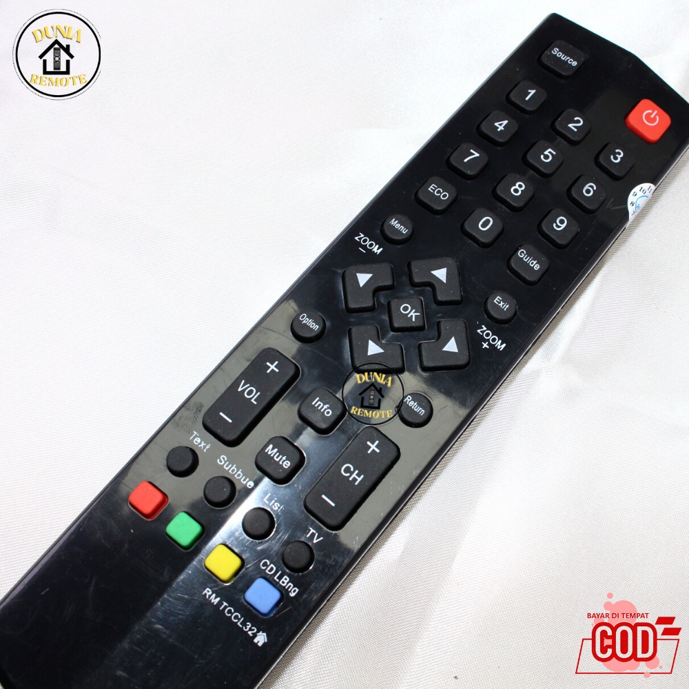 Remote TCL TV LED LCD 32B3 FHD Digital TV / DVB T2 40B3 32B3 Seri B3