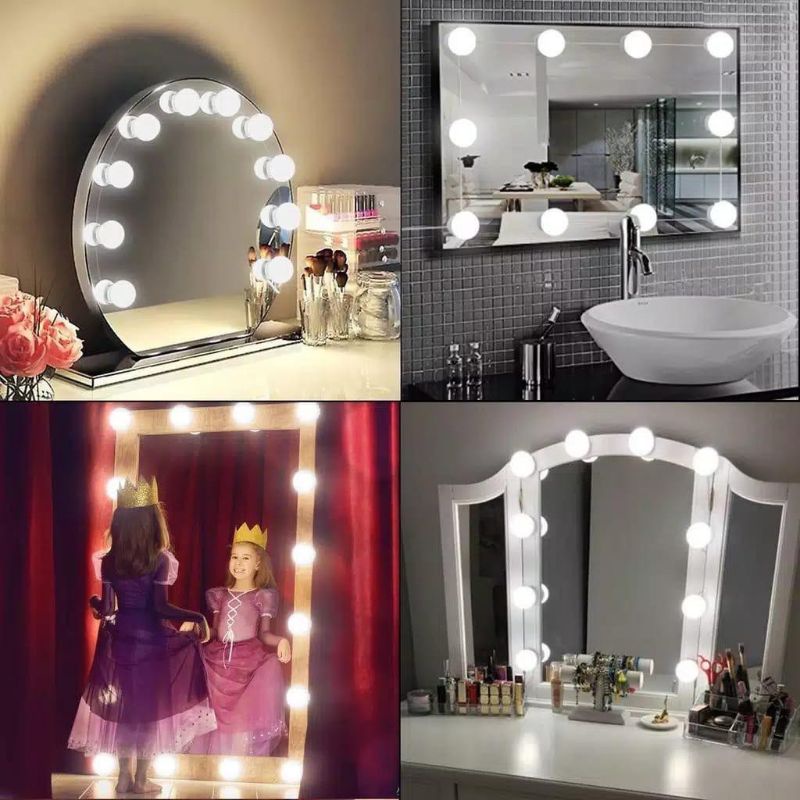 Jual Lampu Led Meja Rias 3 Warna Lampu Kaca Rias Vanity Mirror Light 10