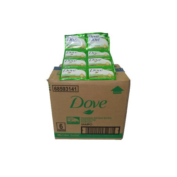 Dove Shampoo Saschet 9ml 1 renceng isi 12pcs