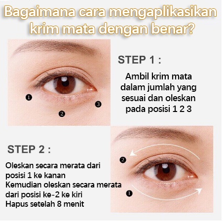【ORIGINAL】Krim Mata Eye Cream Polypeptide Elastic Repair Eye Cream Krim mata lingkaran hitam 30g Remove Eye Pattern/ Eye Bags /Fat-Free Granules / Fade Dark circles / Moisturizing bpom