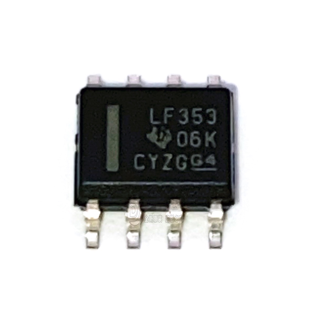 Chip IC LF353DR Silk Printing LF353 SOP-8 Dual Channel Operasi Amplifier