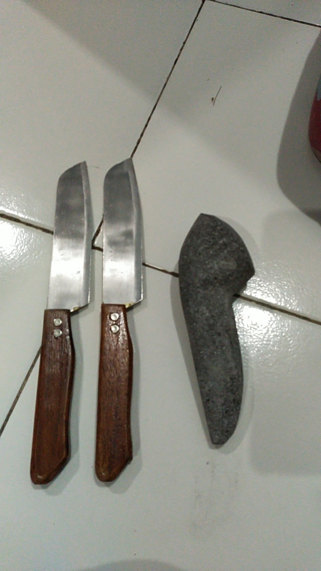 Pisau Dapur Ginzu Gagang Kayu Tidak Berkarat