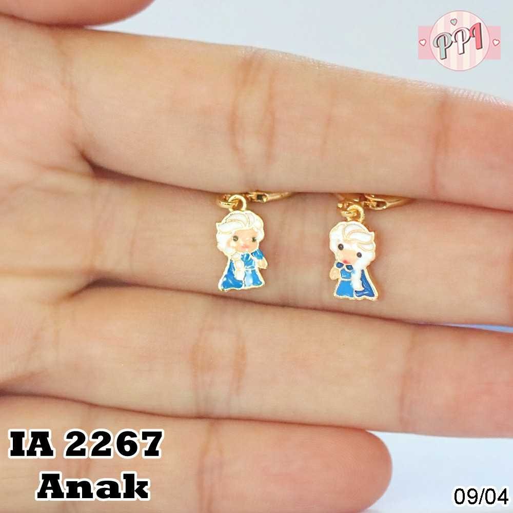 S3694 Anting Karakter Frozen Lapis Emas A 2267 Anak