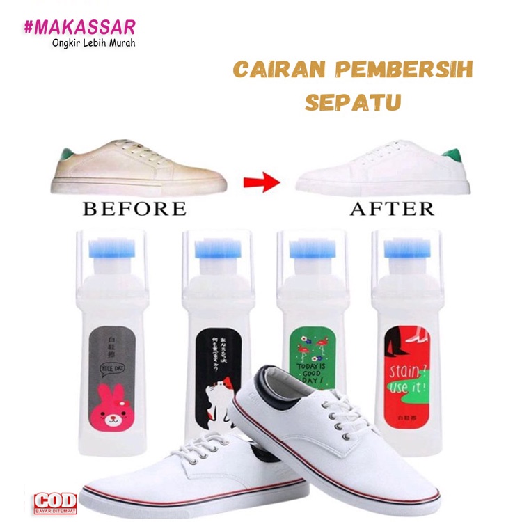 SIKAT PEMBERSIH SEPATU 100ML CAIRAN PEMUTIH SEPATU AJAIB CAIRAN PEMBERSIH SEPATU SNEAKER SHOES CLEAN