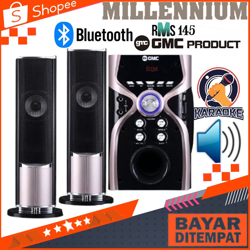 GMC 887G Speaker Active Karaoke Speaker Bluetooth GMC 887 G