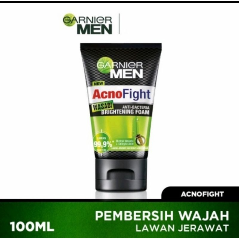 GARNIER MEN FACIAL SCRUB 100ML 100 ML PEMBERSIH MUKA ACNO FIGHT