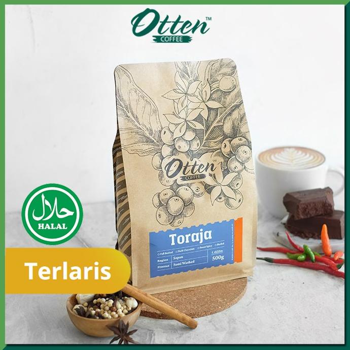 

[ COD ] Otten Coffee Arabica Toraja Sapan 500g FREE ONGKIR Kode 856