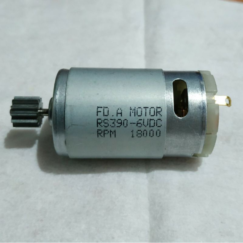 Dinamo Type Kecil 390 6V / 6 Volt Mobil Motor Mainan Aki Anak