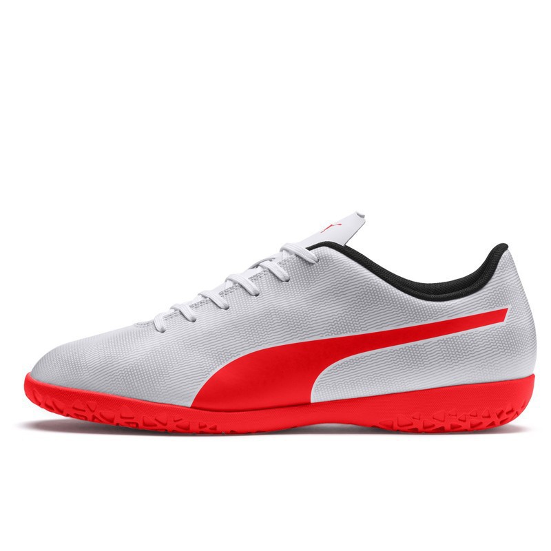 Sepatu Futsal Puma Rapido IT Puma White-Light Gray Heather 104799 03