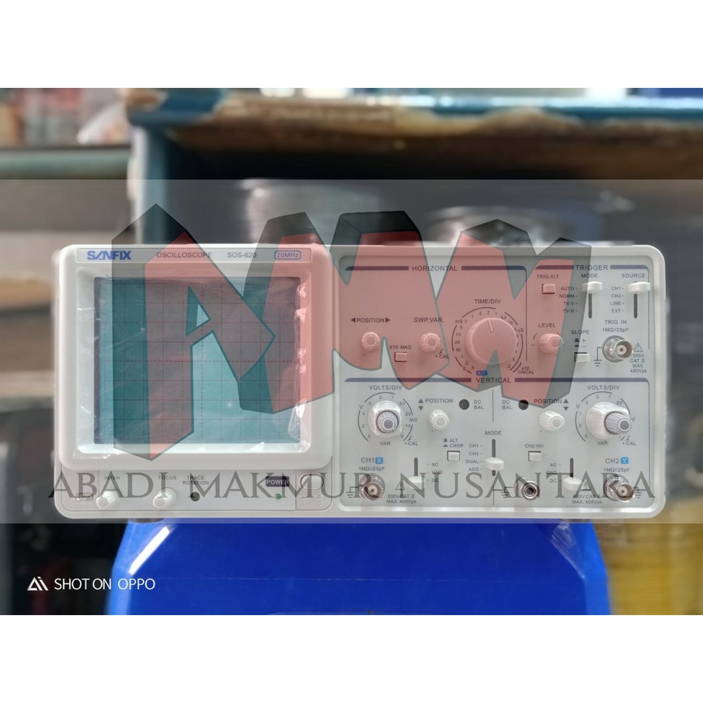 Jual SANFIX SOS620 20MHz Dual Channel Analog Oscilloscope Shopee