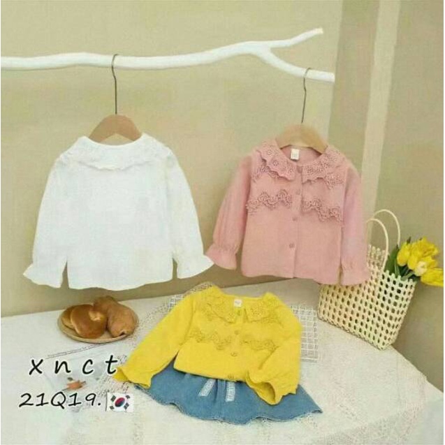 Kemeja Anak Perempuan Import Atasan Anak Perempuan Import