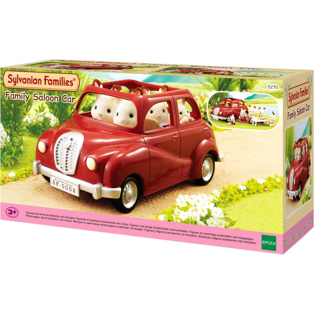 sylvanian families saloon car & picnic set