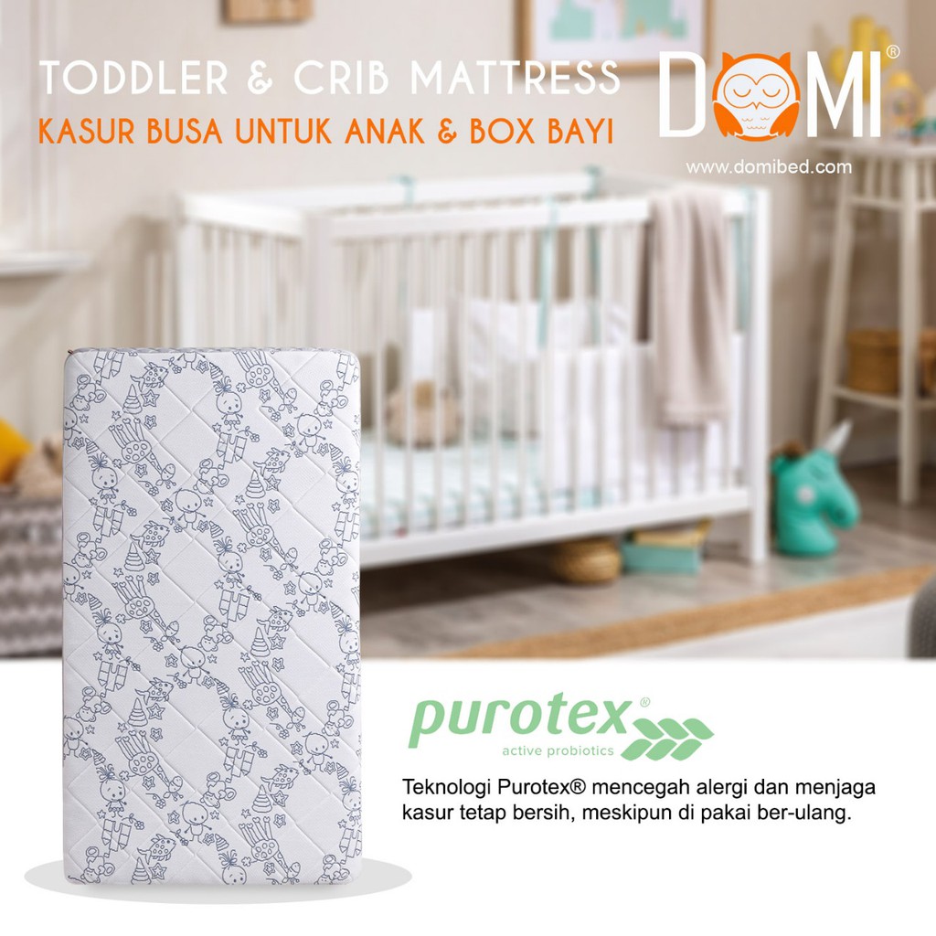 Domi Toddler &amp; Crib Mattress - Kasur Busa Untuk Anak Dan Box Bayi 60 x 100