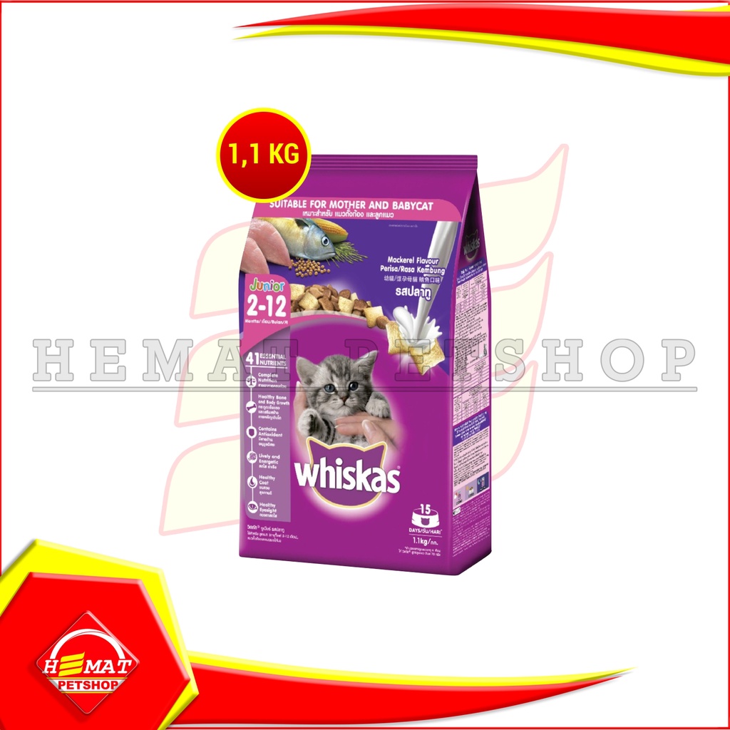 Makanan Kucing Whiskas 1.2kg All Varian