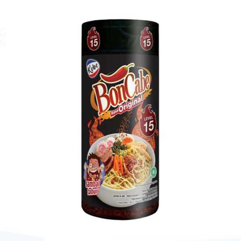 BONCABE BOTOL TERMURAH LEVEL 10 / 15 / 30 / 50 / IKAN ROA / Nori / TERI / EBI / BUMBU RUJAK BUAH 100% ORIGINAL Bon cabe