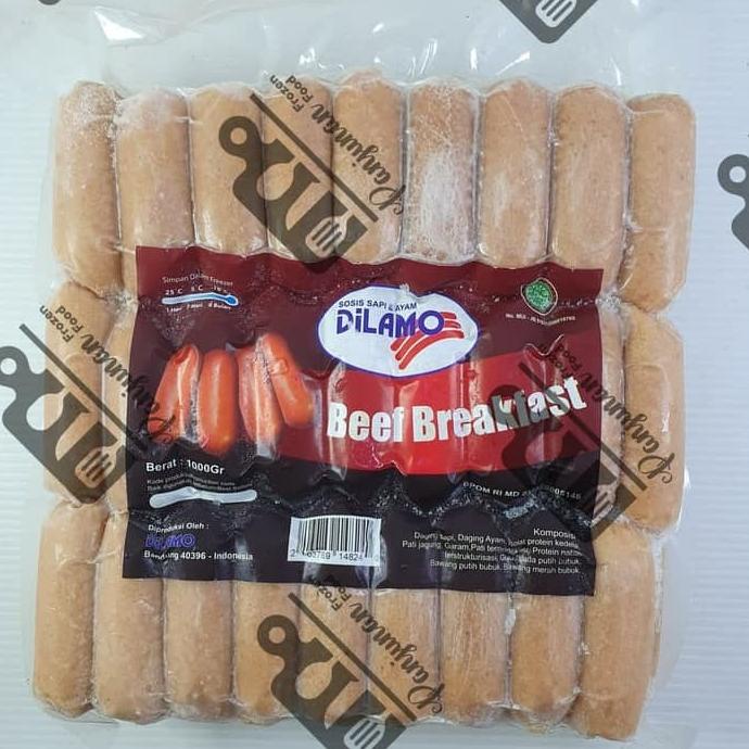 

MAKANAN BEKU / SOSIS MURAH DILAMO BEEF BREAKFAST 1KG NON COD