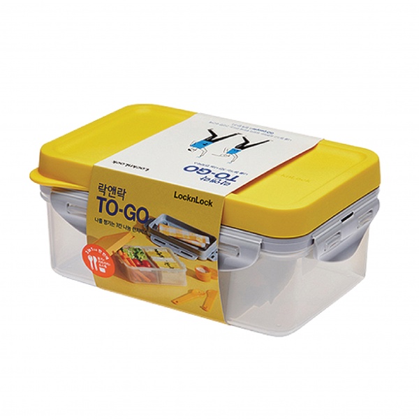 Lock &amp; Lock To-Go Lunch Box Blue 1L HPL817LB Kotak Makanan Bekal Lock n Lock