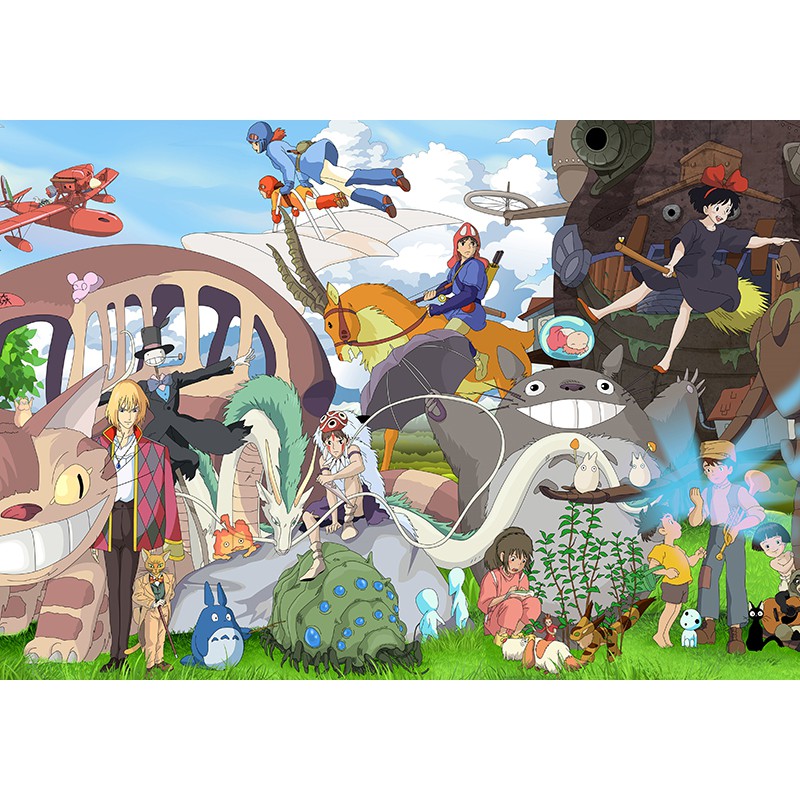 Puzzle Jigsaw 2000 pcs Group Photo Of Hayao Miyazaki Uk.70 x 100cm Mainan jigsaw Puzzle Dekompresi K