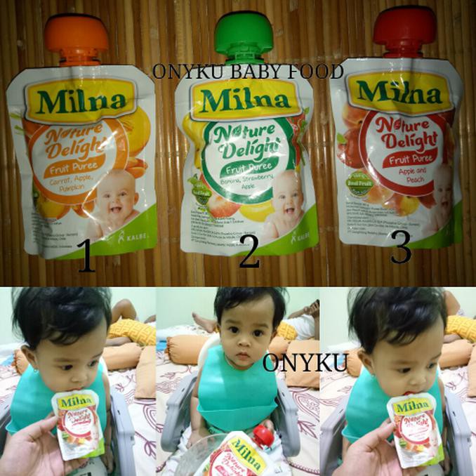 Enak Milna Snack Buah Bayi Fruit Puree Jus Lembut Cemilan Makan Bayi Pouch Shopee Indonesia