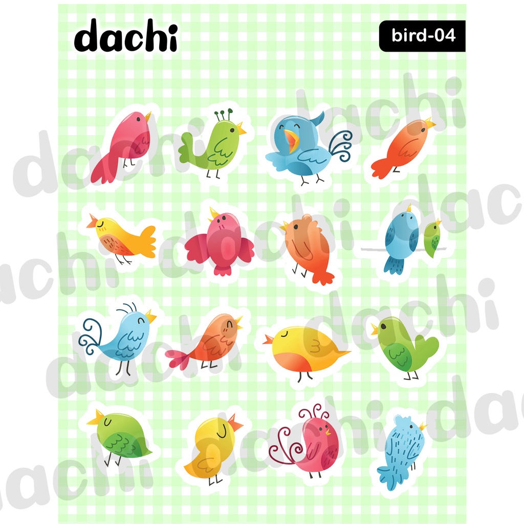 

Dachi Stickers Bird-04 Peel Off