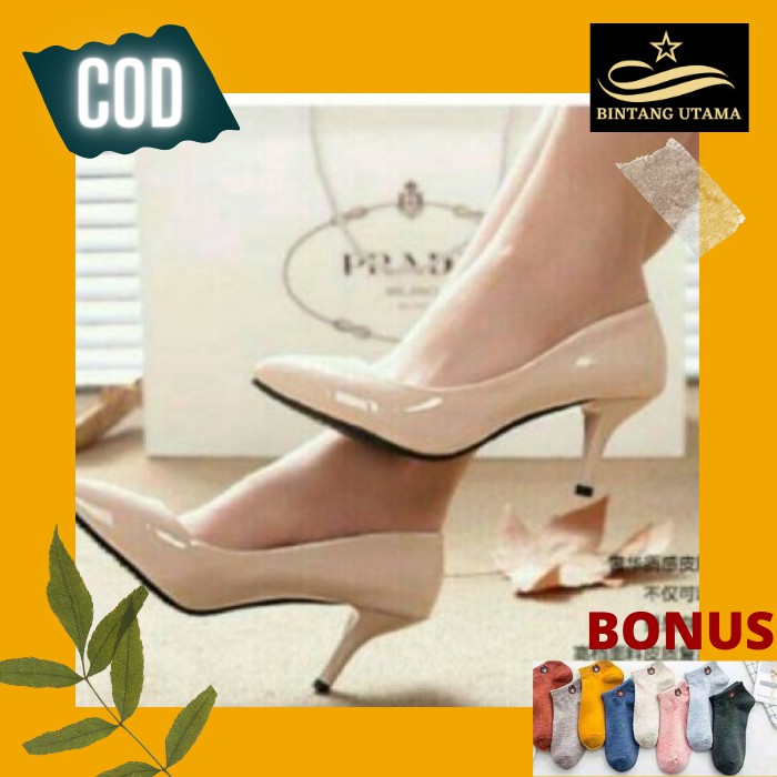 SEPATU HAK SEPATU KERJA PlANTOPEL VOO02 CREAM SEPATU CASUAL TERBARU LOAFERS WANITA SEPATU TERBARU SE