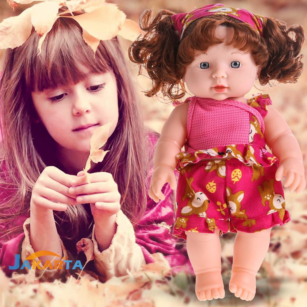 Mainan Boneka  Bayi  Perempuan Reborn Tampak Hidup Bahan 