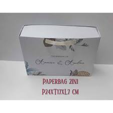 

PAPERBAG 2IN1 Size 24x17x7 SLIDING BAG Gift Bridesmaid Murah