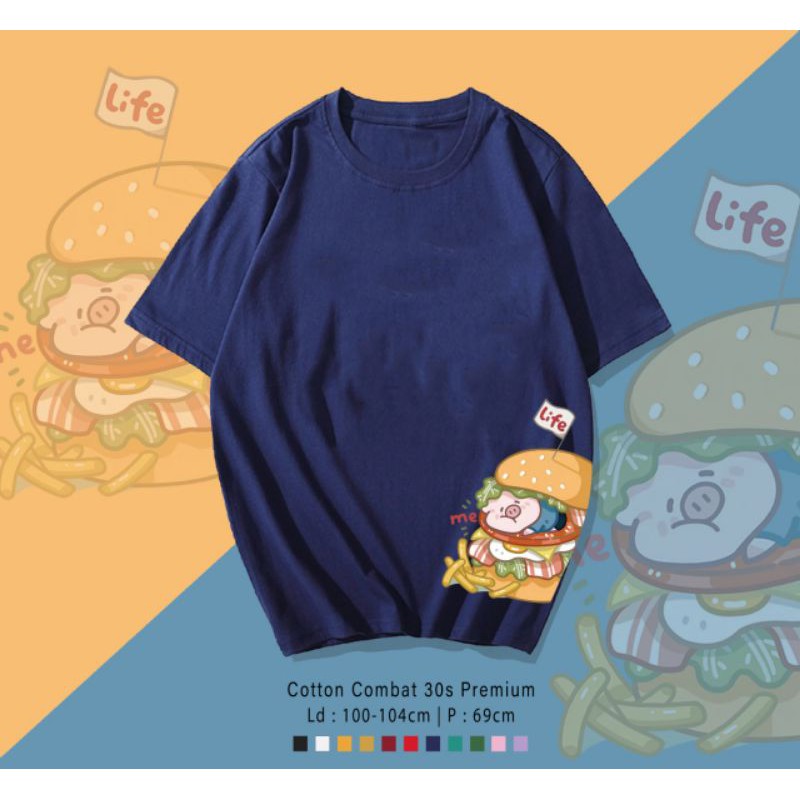 T-SHIRT / TUMBLR KAOS HAMHAM PIG OVERSIZE PREMIUM