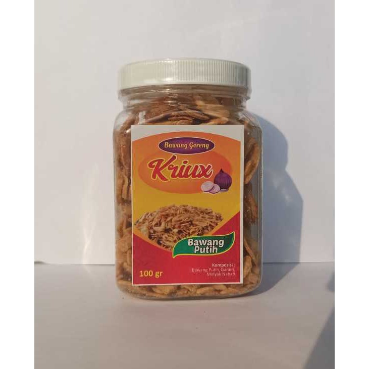

Bawang Putih Goreng Original KRIUX | 100 gram Toples