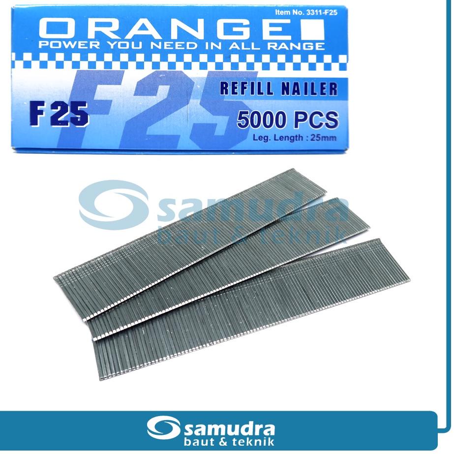 

Kekinian ORANGE F25 Isi Paku Tembak Angin Refill I Air Nailer Stapler Gun 25 mm