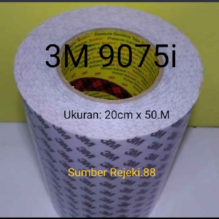 

Murah 3M Double Tape 9075I Ukuran 20Cmx50M Lem 3M Bulak Balik Lakban Hot Sale