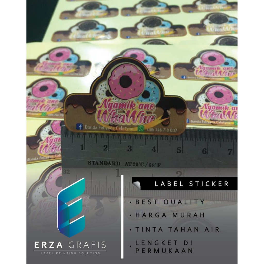

CETAK CUTTING STICKER UNTUK LABEL KEMASAN BAHAN BONTAX GLOSSY PER PCS