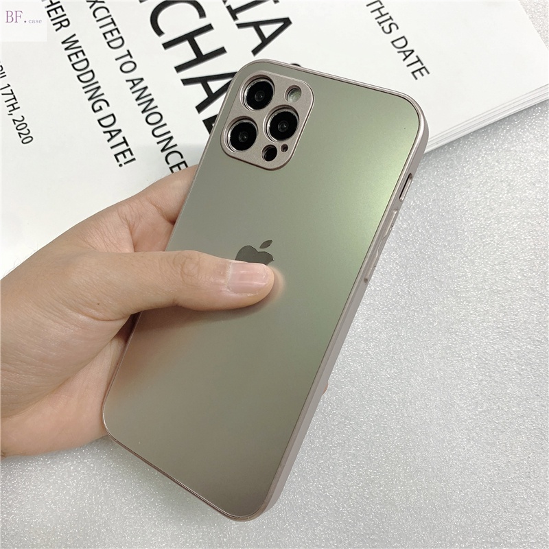 IPHONE Casing Hard Case Hyun Gold Matte Iphone11 12 13 Pro Max X XR Xsmax7 8 Plus Electroplating Anti fingerprint Metal