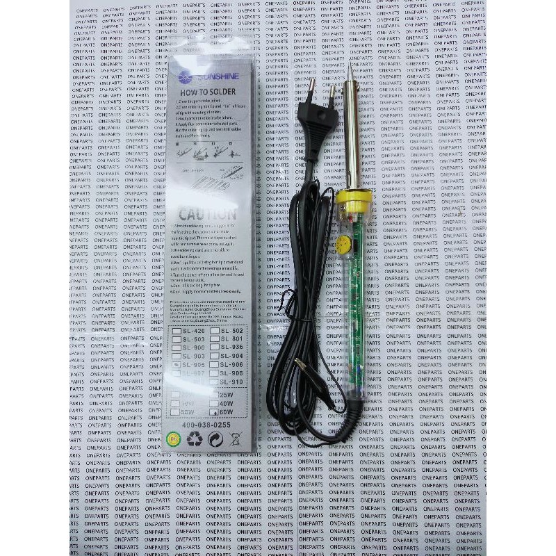 TOOLS SOLDER TANGAN SUNSHINE SOLDERING IRON SL-905 60W TRANSPARAN