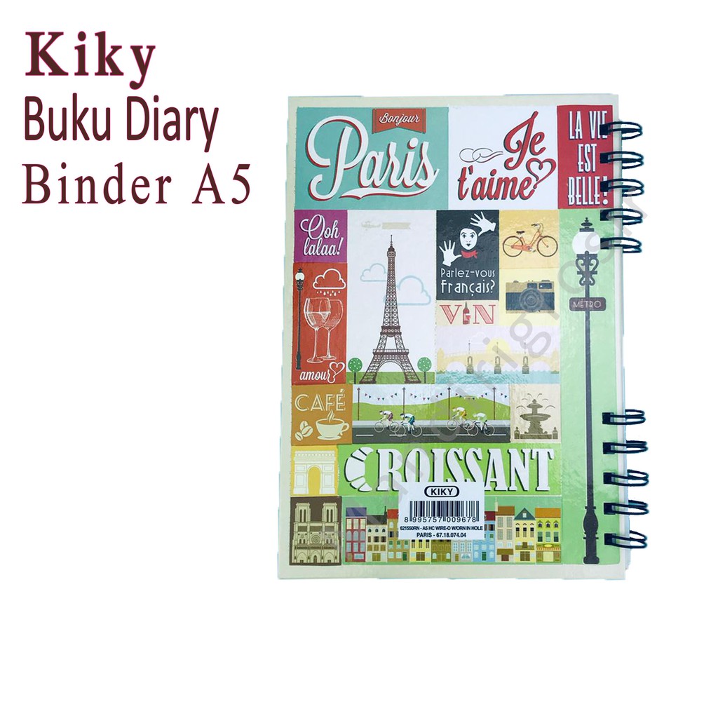 Buku Catatan * Kiky * Diary * Binder * 621550RN-A5