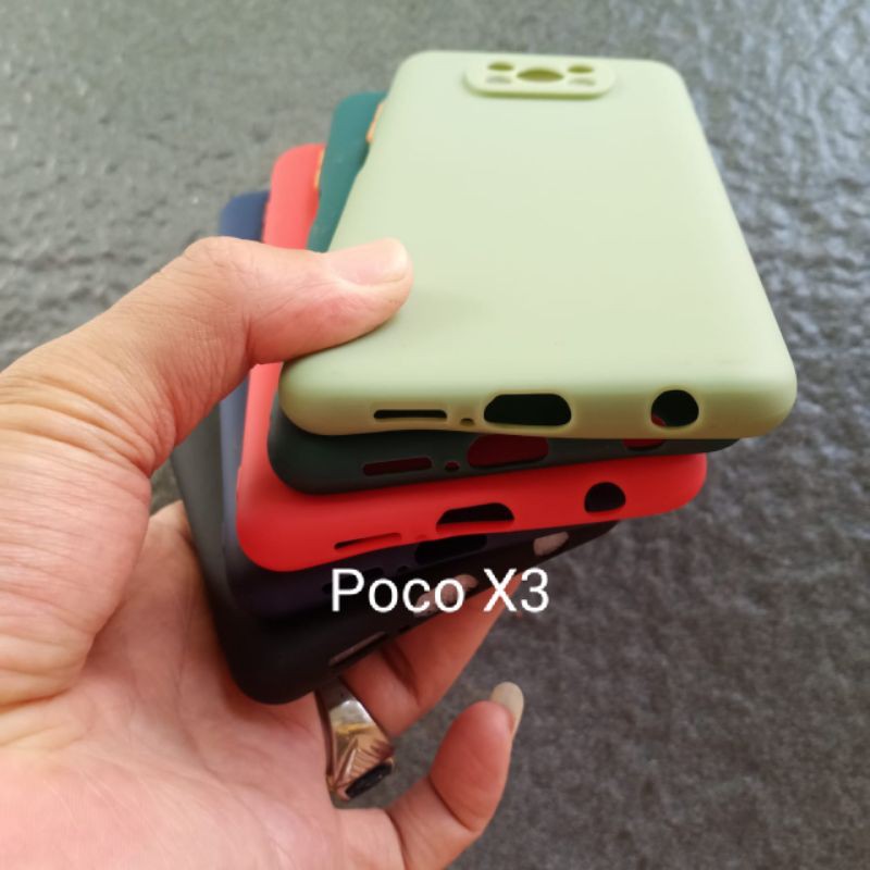 Case Xiaomi Pocophone X3 . Poco X3 ( 2 model ) soft softcase softshell silikon cover