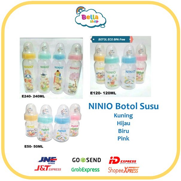 NINIO Botol susu Ninio 50ml,120 ml, 240 ml-BELLA SHOP