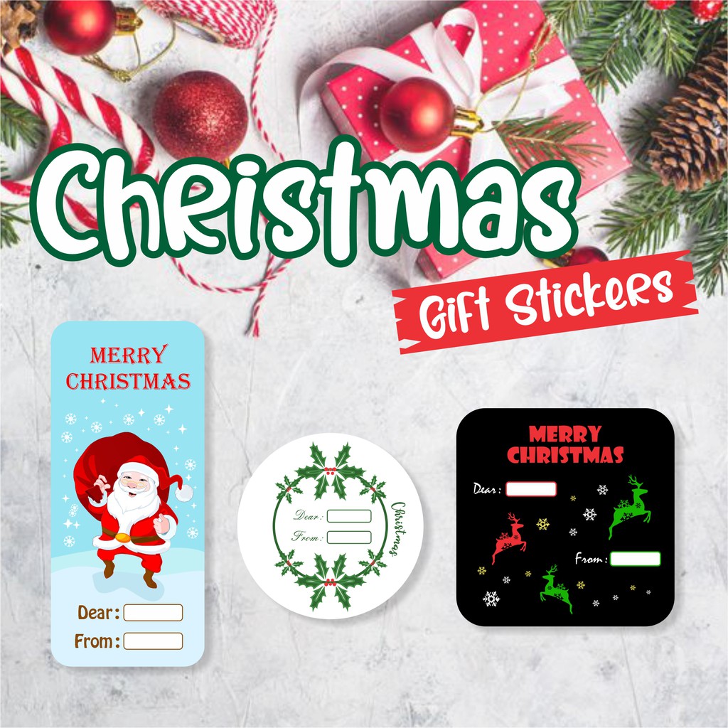 

12 Pcs Stiker Natal / Christmas Gift Sticker ( Edisi 2 )