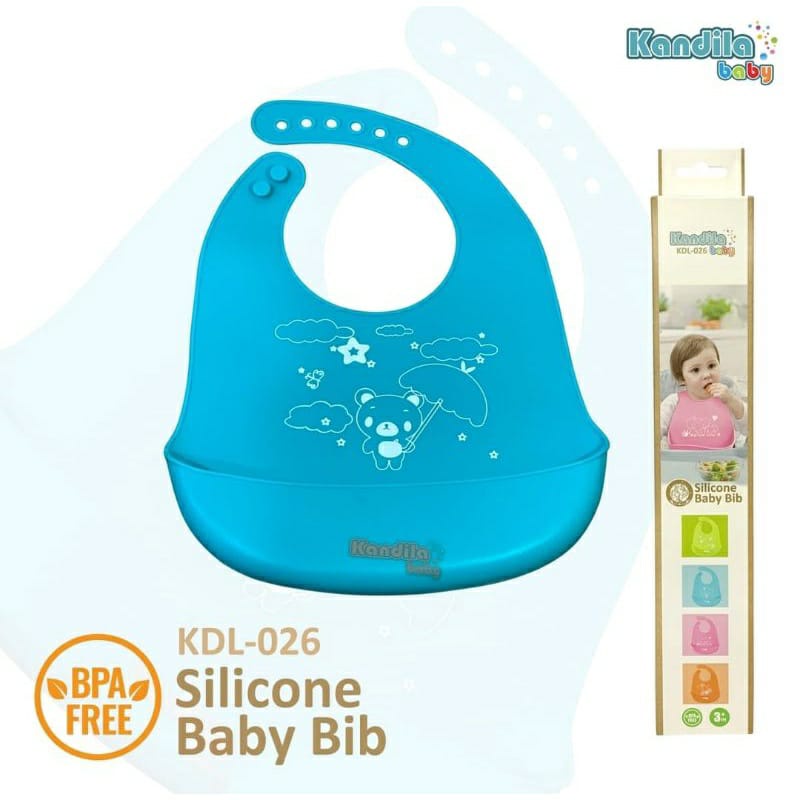 Kandila Silicone Baby Bib KDL-026 - slaber makan anak