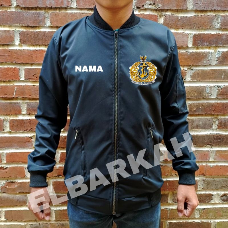 JAKET BOMBER LOGO TNI AL JAKET BOMBER BISA CUSTOM LOGO SENDIRI jaket bomber waterfroop jaket bomber terbaru