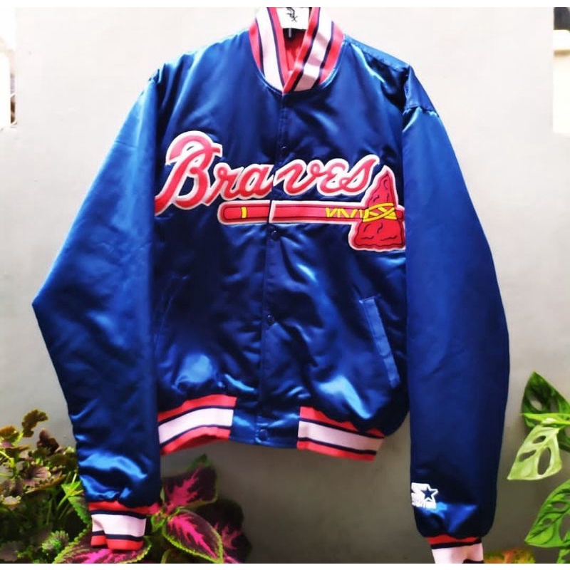 Varsity jacket starter Atlanta braves size Xl 71x65