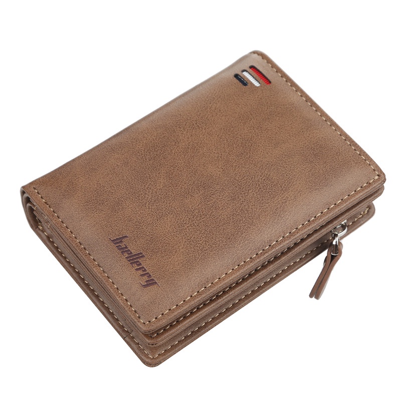 BAELLERRY D3216 Dompet Lipat Pria Kulit Bifold Wallet WK-SBY