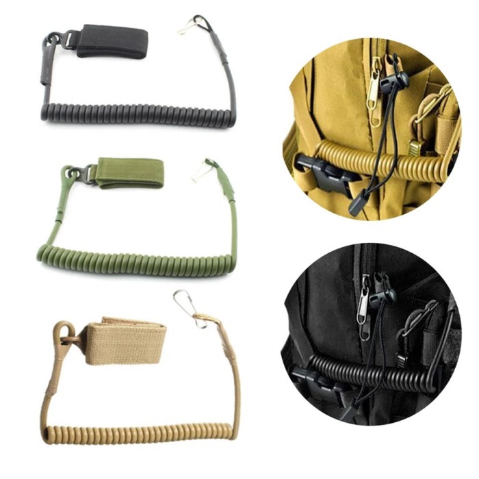 

Unik Tali Spiral Senjata /Coil Molle Sling Tali Lanyard Hot Sale