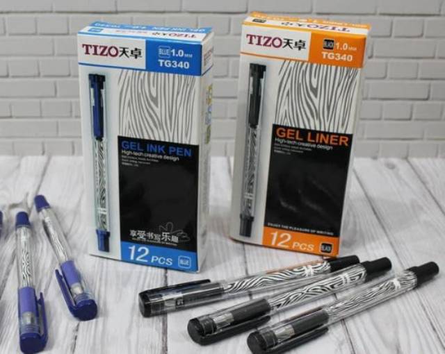 

Pulpen Tizo gel liner tersediah tinta hitam dan biru cocok untuk tanda tangan disekolah ,kantor