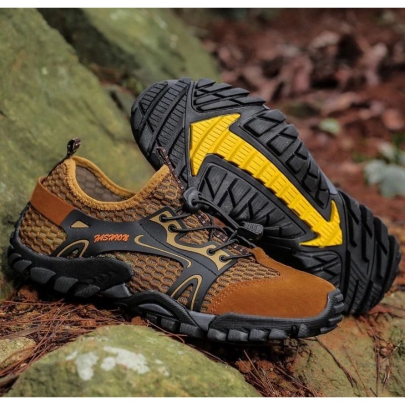 Sepatu Outdoor Hiking Diving Shoes Sepatu Sepeda Gowes Sepatu Pantai Coklat