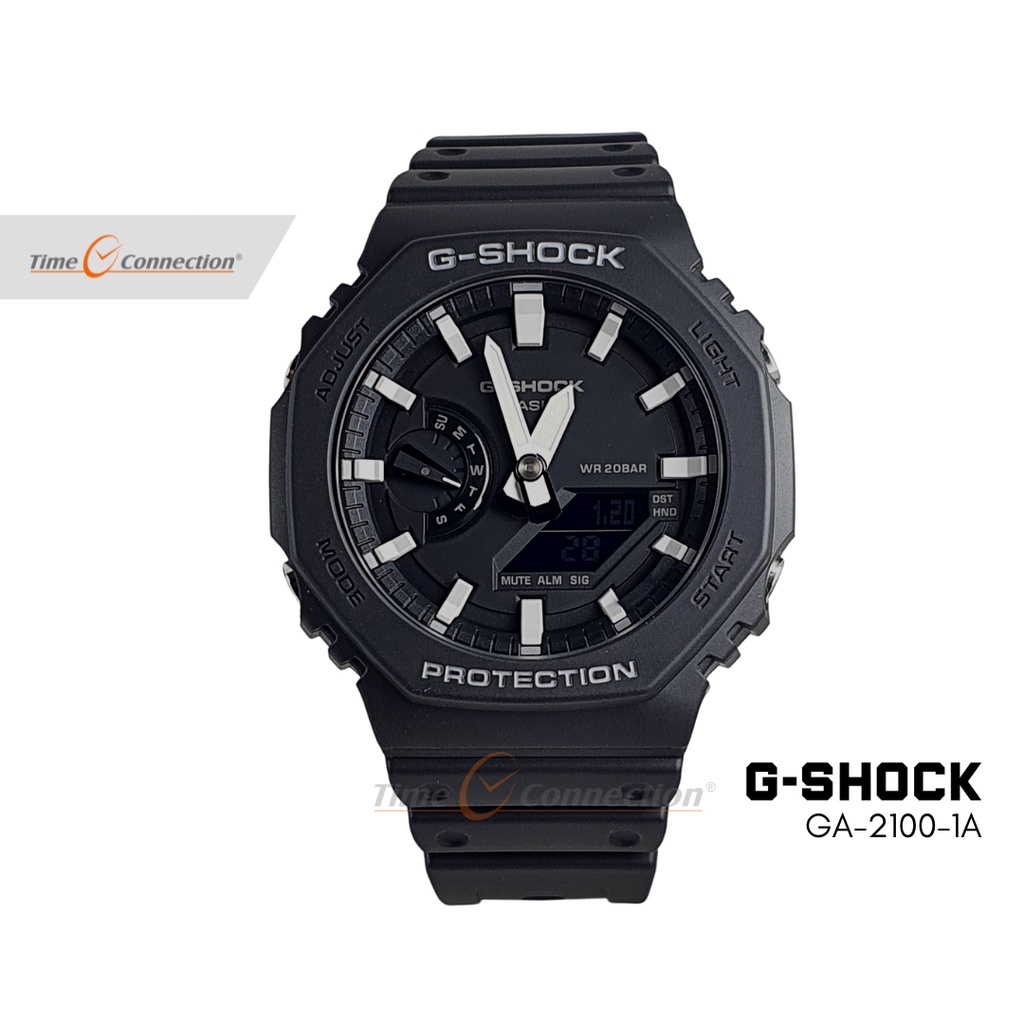 Casio G-SHOCK GA-2100-1A Original / Jam Tangan Pria Analog Digital / Gshock GA2100 GA 2100 1A  Black