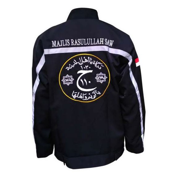 (BISA COD) JAKET MAJELIS + BORDIR NAMA | Jaket majelis Rosullulah SAW / Jaket MR Darkah Jaket sholawat Majlis Rasulullah SAW