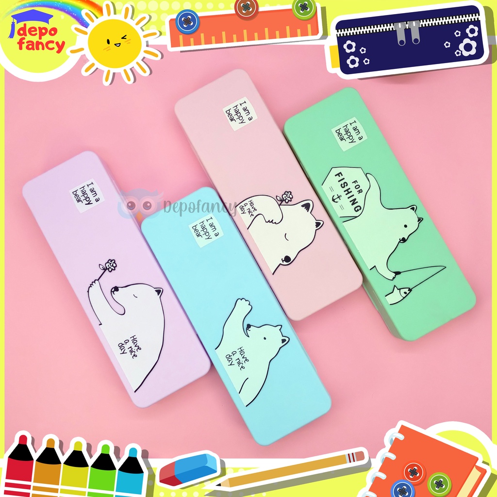 

KOTAK PENSIL MIKA BEAR B3581 / TEPAK PENSIL / TEMPAT PENSIL / BOX PENSIL / BOKS PENSIL BERUANG