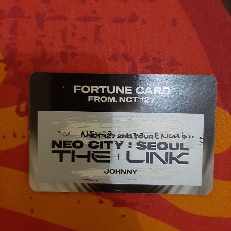 Photocard/PC Strach Johnny Fortune The Link NCT 127